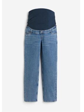 H&M MAMA Straight Ankle Jeans - Denim Blue
